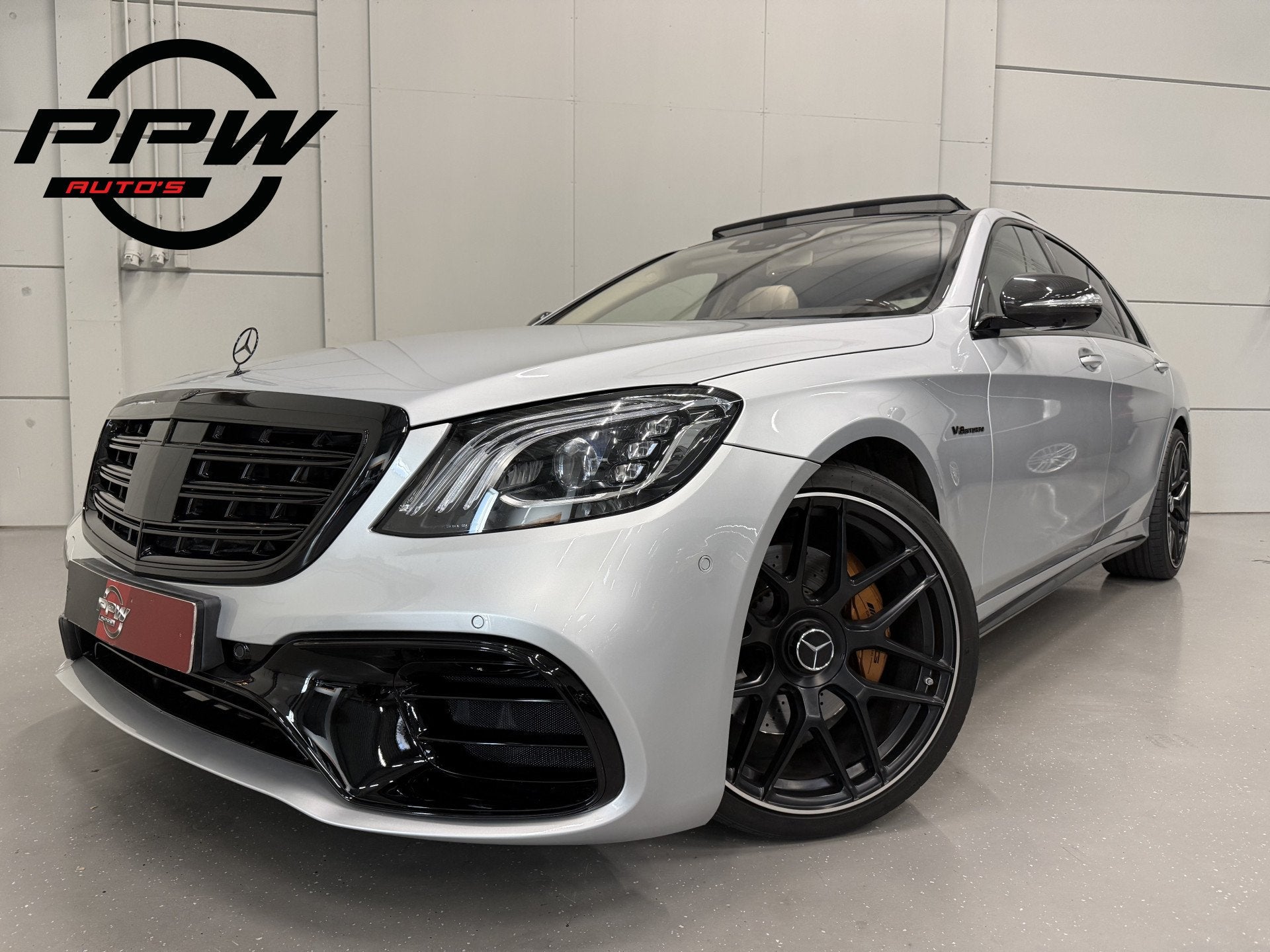 Mercedes-Benz S-Klasse 560 Lang AMG S63 STYLING PANO/BURMEST, Dealer onderhouden, Achterwielaandrijving, Gebruikt, Met garantie (alle)