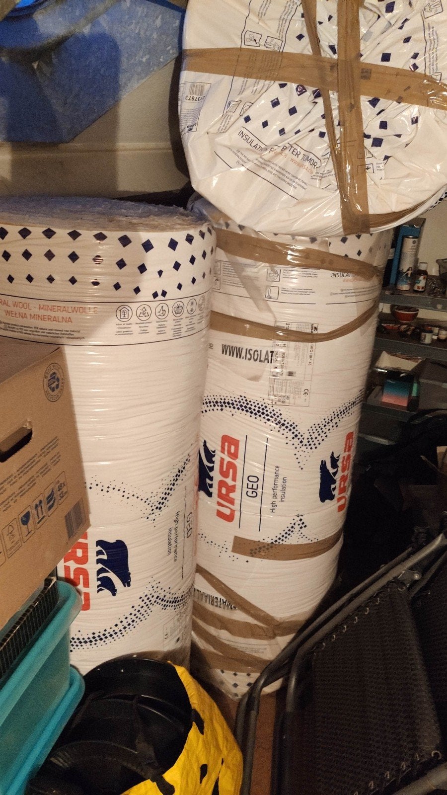 URSA GEO Minerale Wol Isolatie - Nieuw, Ophalen, 4 tot 8 cm, Vloerisolatie, Nieuw