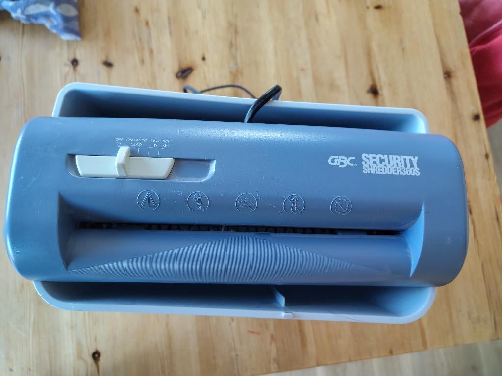 Shredder, Ophalen, Gebruikt