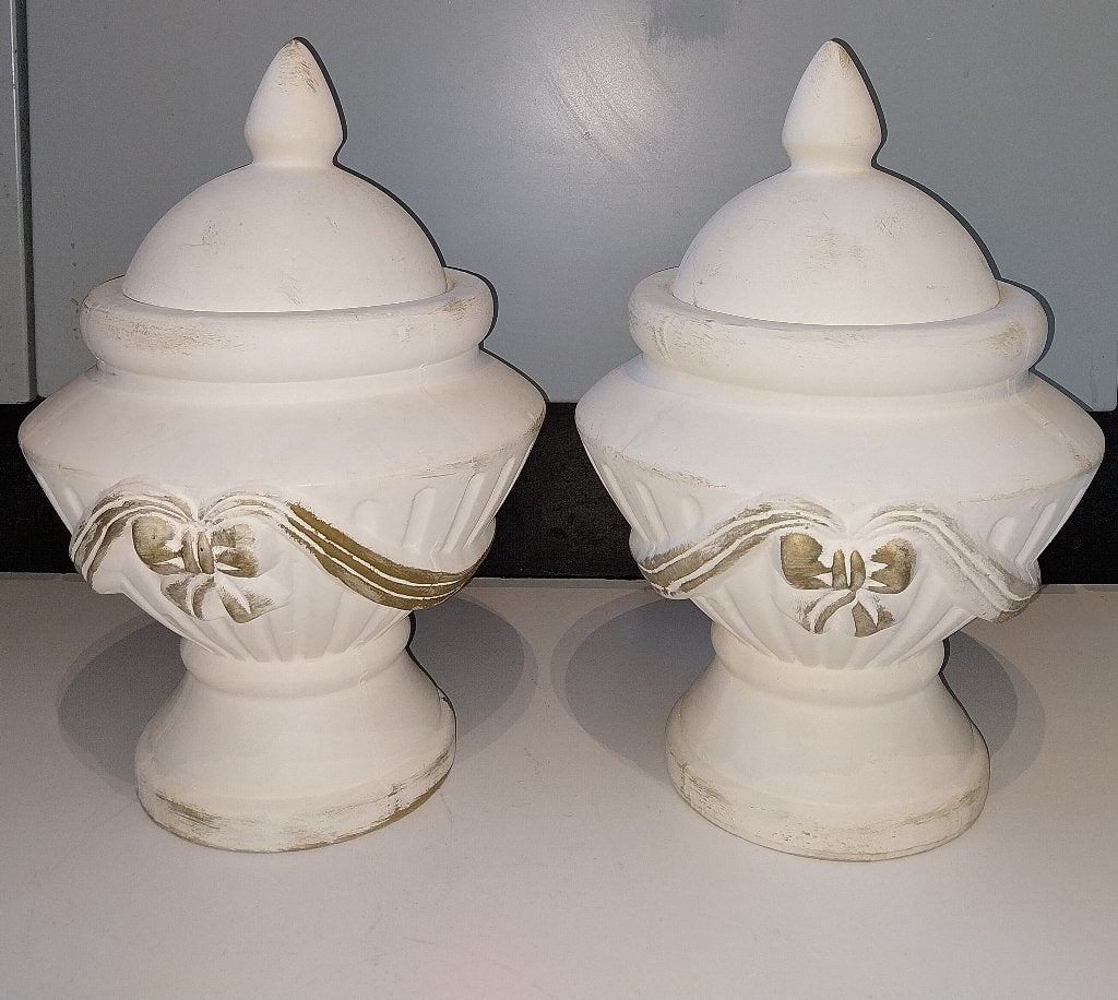 Set á 2 st. Griekse/ Romeinse potten met deksel € 5,00, Ophalen of Verzenden