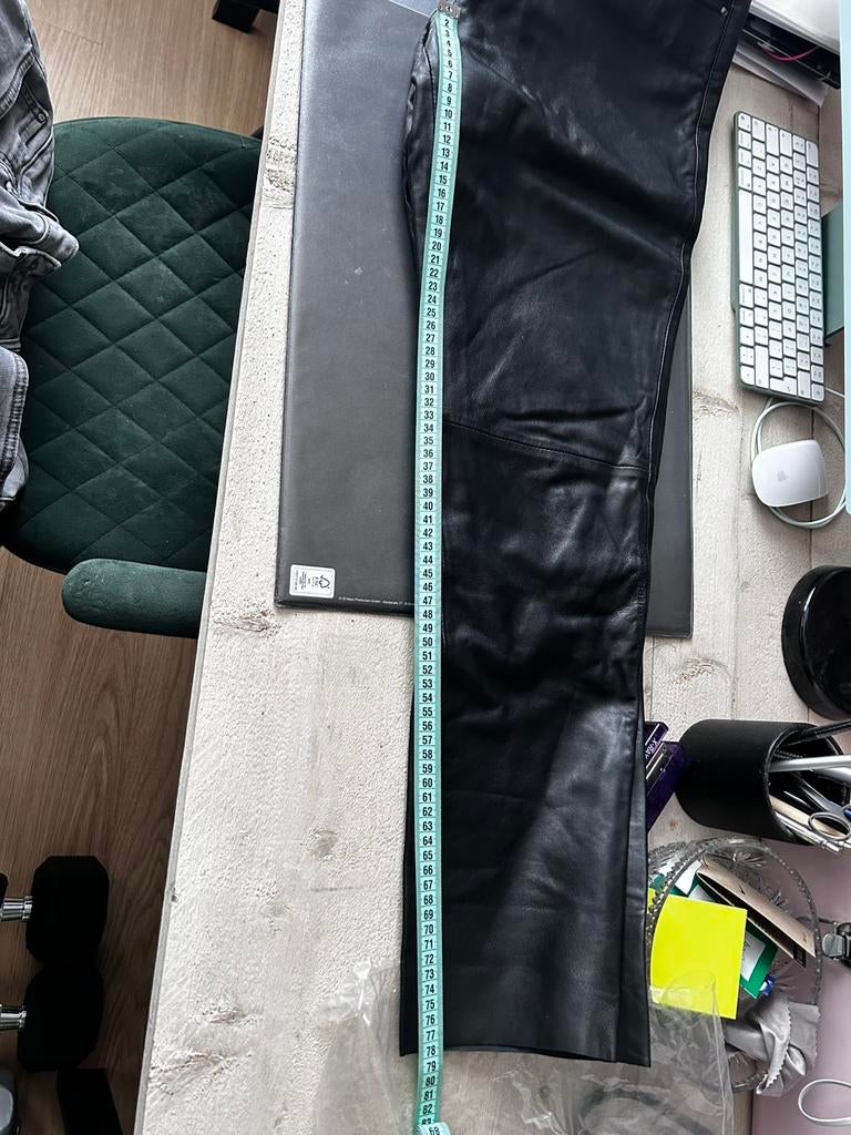 Leren broek, Kleding | Dames, Zwart, Maat 42/44 (L), Ophalen of Verzenden, Zo goed als nieuw