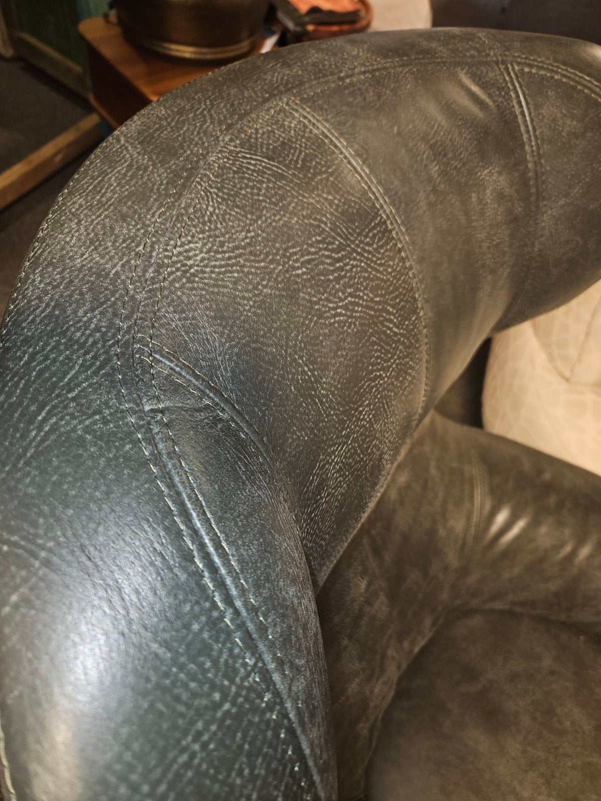 draai fauteuil PEACHES africa leder opruiming, Ophalen of Verzenden