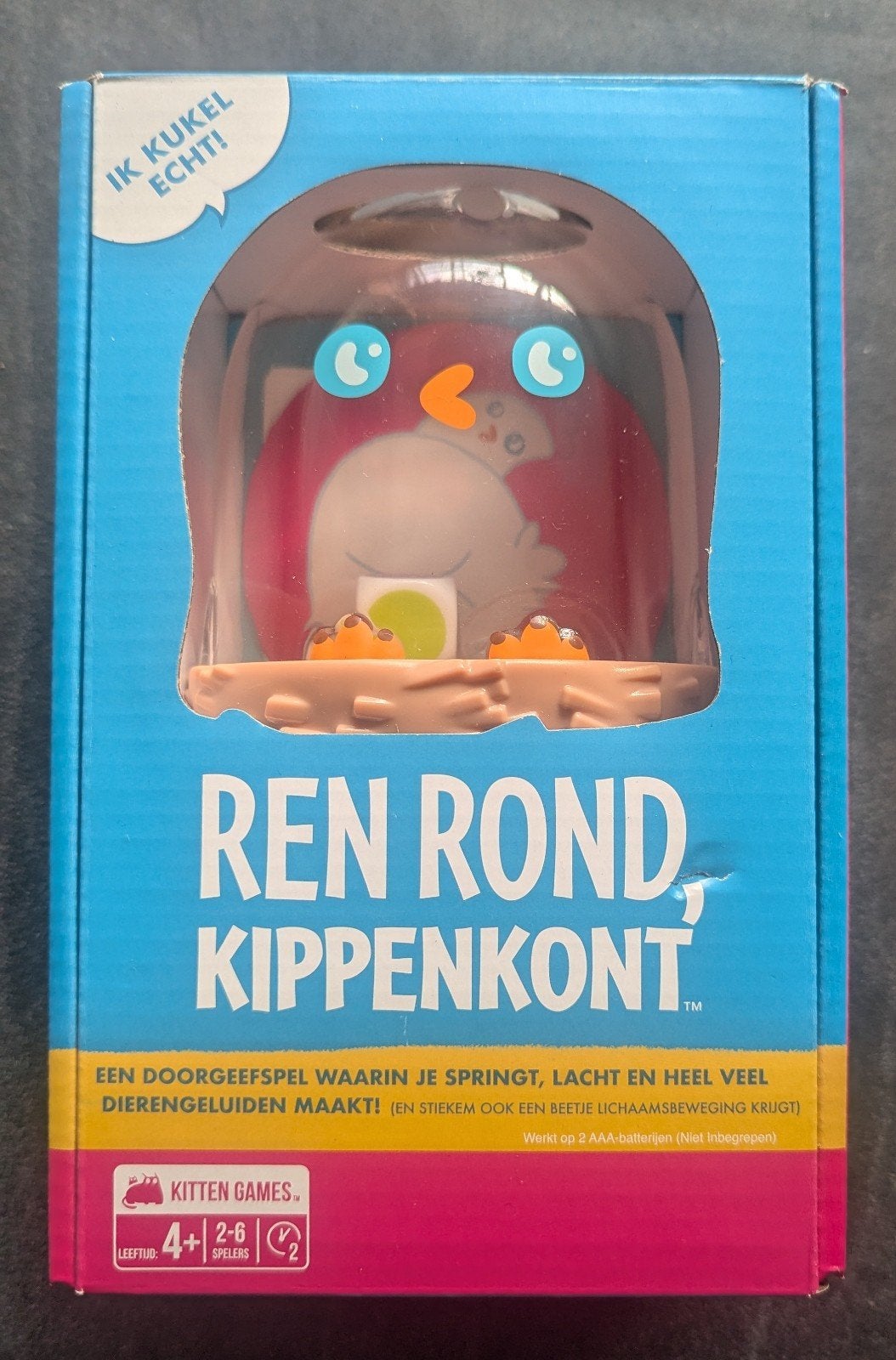 Ren rond kippenkont spel van Exploding Kittens, Een of twee spelers, Ophalen of Verzenden, Nieuw, Exploding Kittens