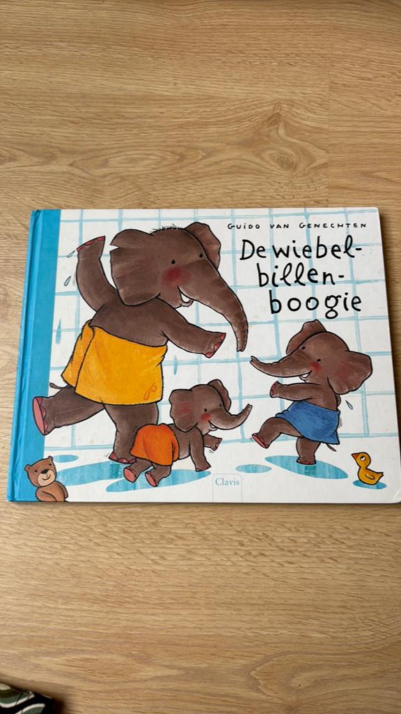 De Wiebelbillenboogie - Guido van Genechten Prentenboek, Ophalen of Verzenden, Zo goed als nieuw, Prentenboek