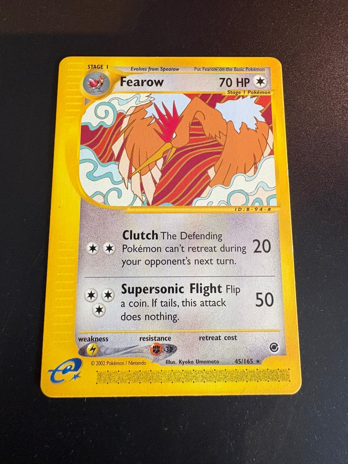 Fearow non holo, pokemonkaart, expedition base set, pokemon, Verzenden, Zo goed als nieuw