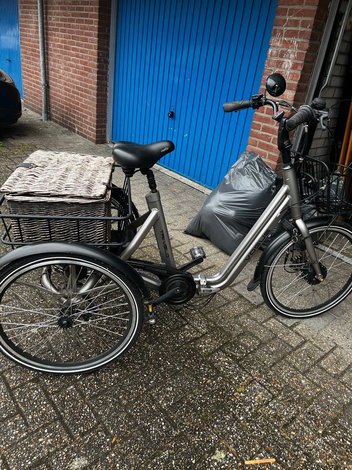 Vogue Tri-Velo driewieler e-bike met mand, Ophalen