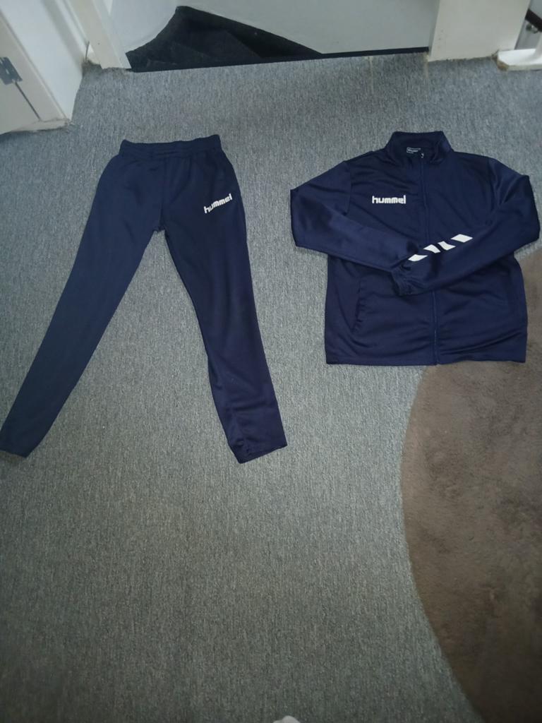 Hummel Trainingspak - Maat 176 (YL/16Y), Blauw, Overige maten, Ophalen of Verzenden, Zo goed als nieuw