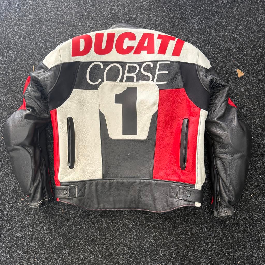 Ducati leren motorjas van Dainese, maat 50, Motoren, Kleding | Motorkleding, Ophalen, Tweedehands, Heren, Jas | leer
