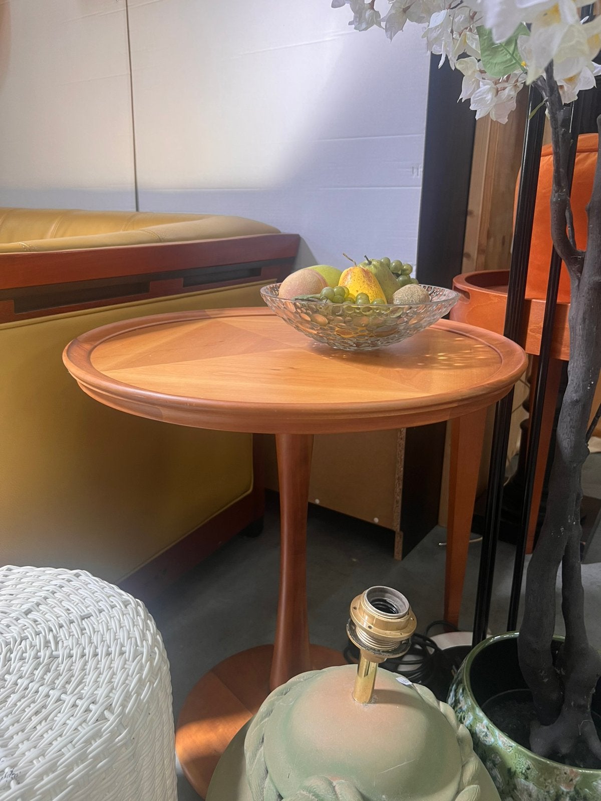 Ceccotti Collezioni Design Bijzettafel Massief Hout, D, Minder dan 55 cm, Rond, Ophalen of Verzenden