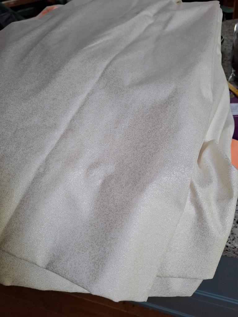 Roomkleurige Gordijnen, Ophalen, Gebruikt, 100 tot 150 cm, Crème