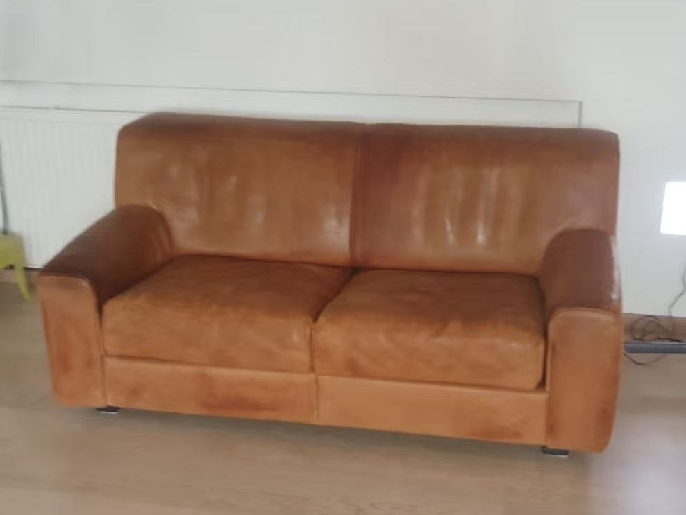 2 X tweezitsbank De Sede DS-42 €1100 per stuk, Huis en Inrichting, Gebruikt, Design, 150 tot 200 cm, Tweepersoons