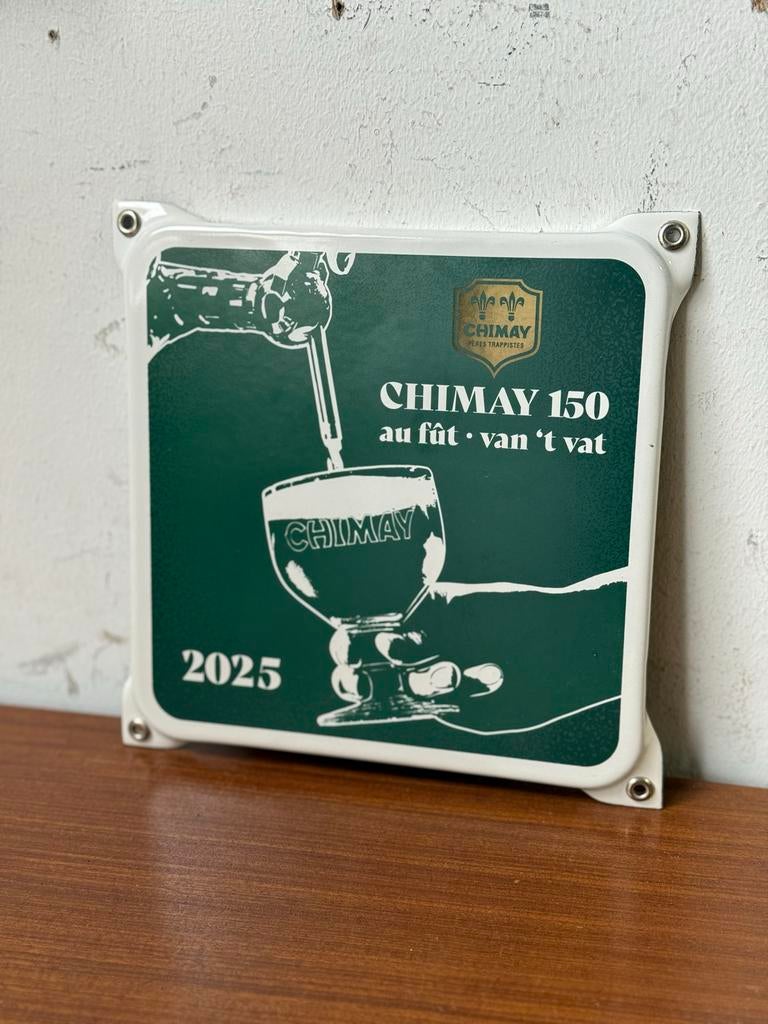 Chimay Trappist Emaille Bord - Collectors Item 2025, Ophalen of Verzenden