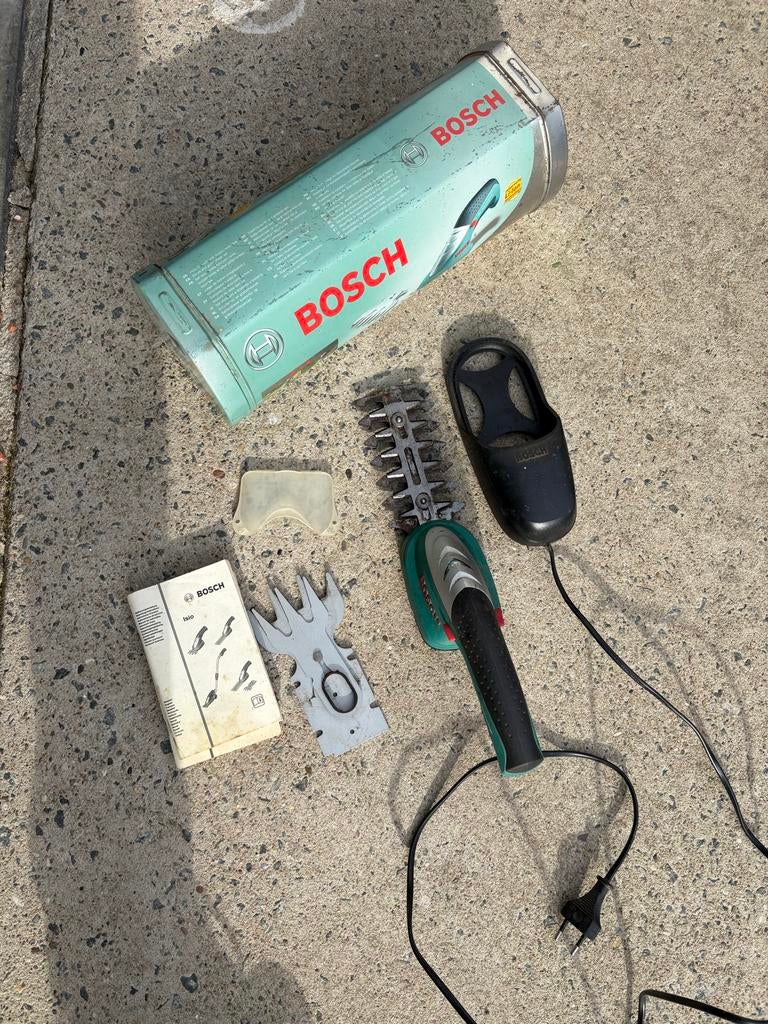Bosch ISIO Accu Gras- buxusschaar, Ophalen of Verzenden, Accu