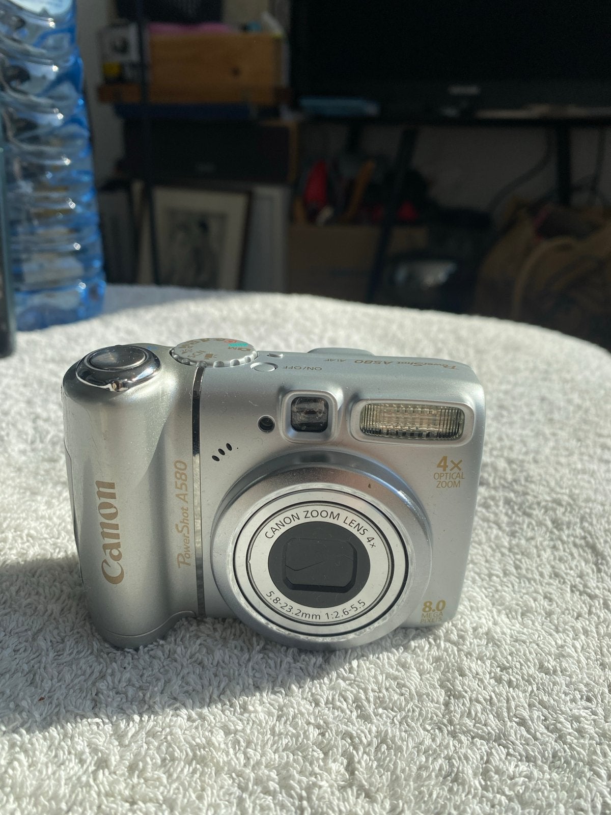 Canon PowerShot A580 Compactcamera - 8.0 MP, 4x Zoom, Ingebouwde flitser, Gebruikt, Canon, Ophalen of Verzenden