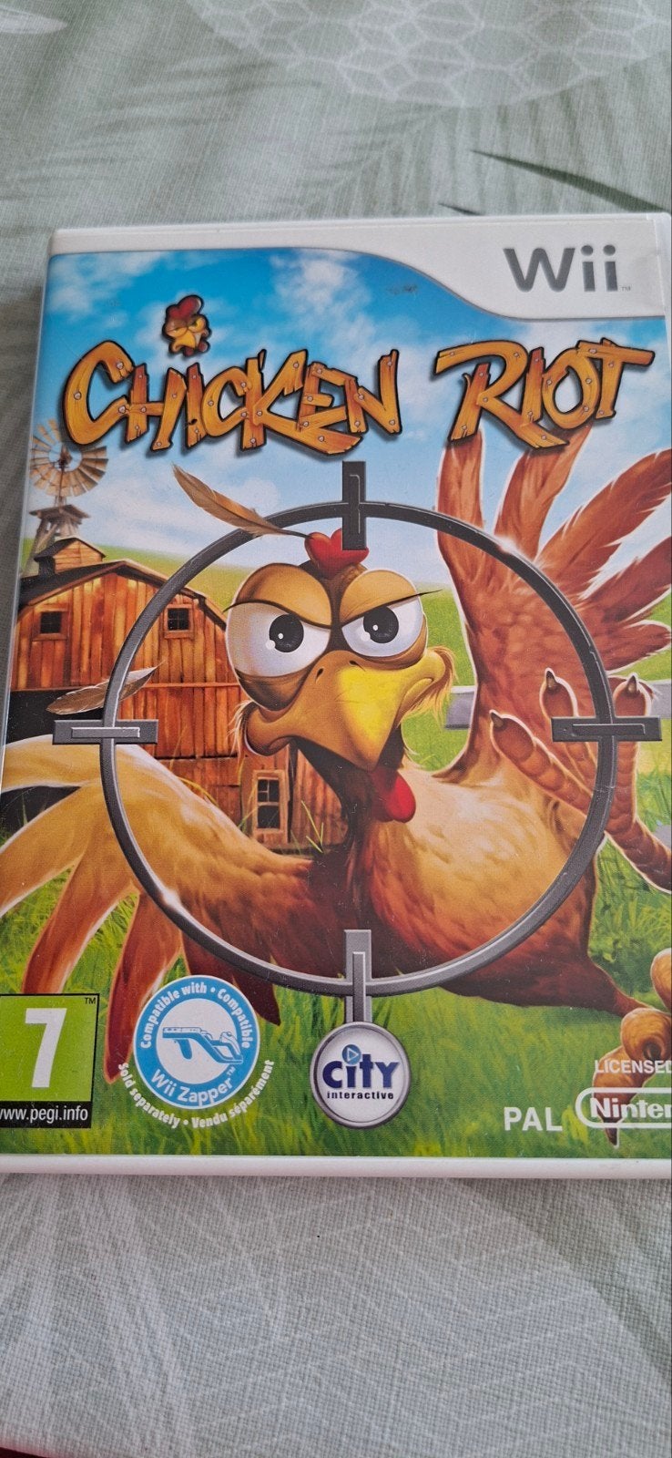Chicken Riot - Wii Game - Schietspel met kippen, Gebruikt, Shooter, 1 speler, Ophalen of Verzenden