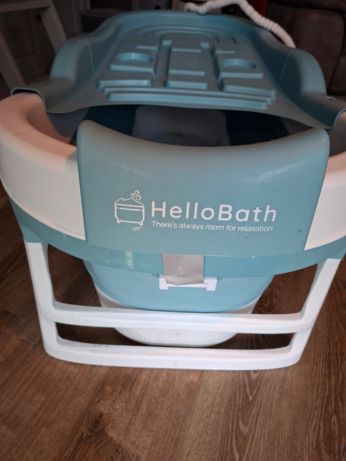 HelloBath XL opvouwbaar bad met kussen en afvoerslang, Ophalen, Zo goed als nieuw