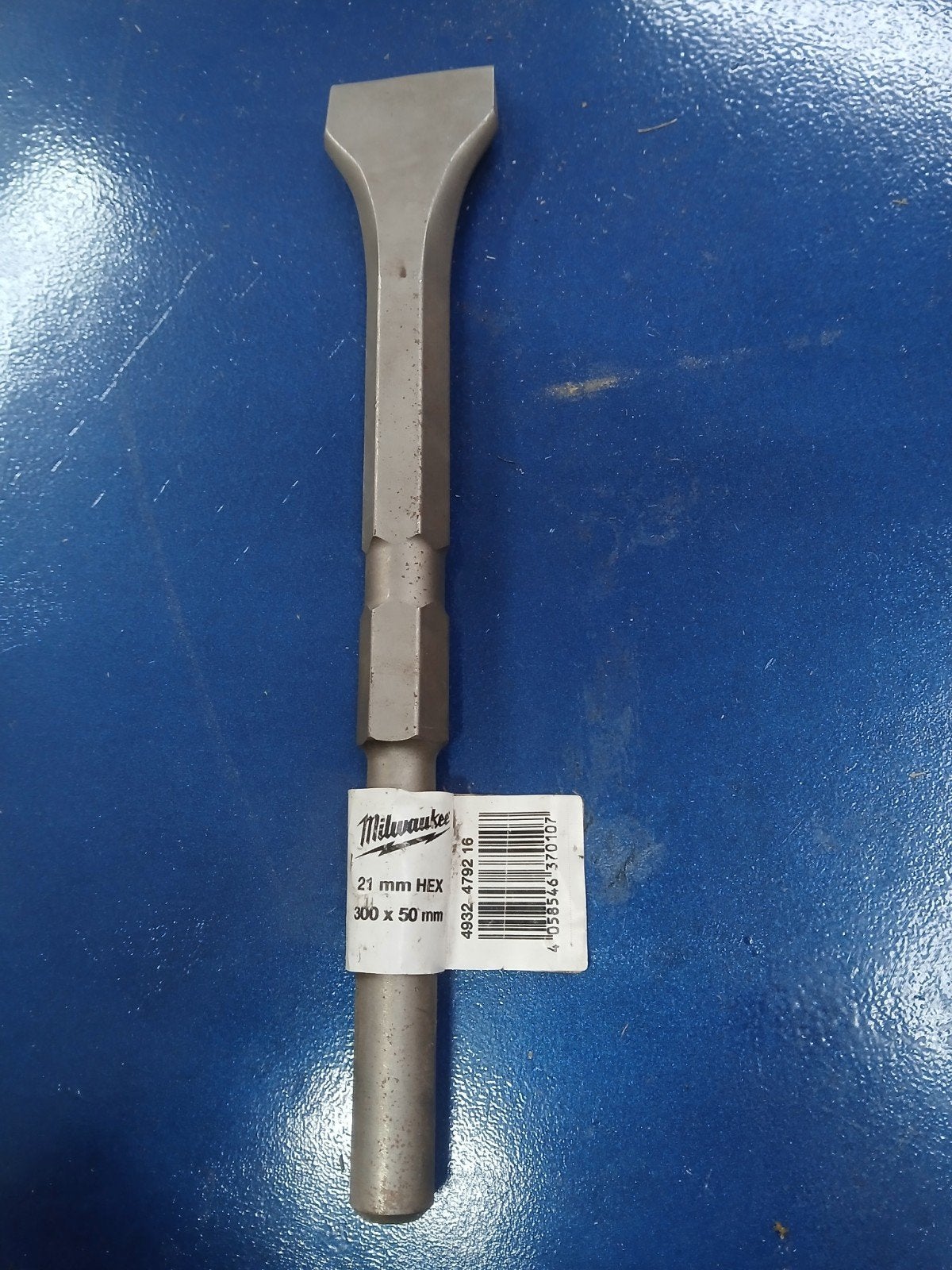 Milwaukee Beitel 21mm HEX 300 x 50 mm, Ophalen of Verzenden, Zo goed als nieuw, Beitel, Milwaukee