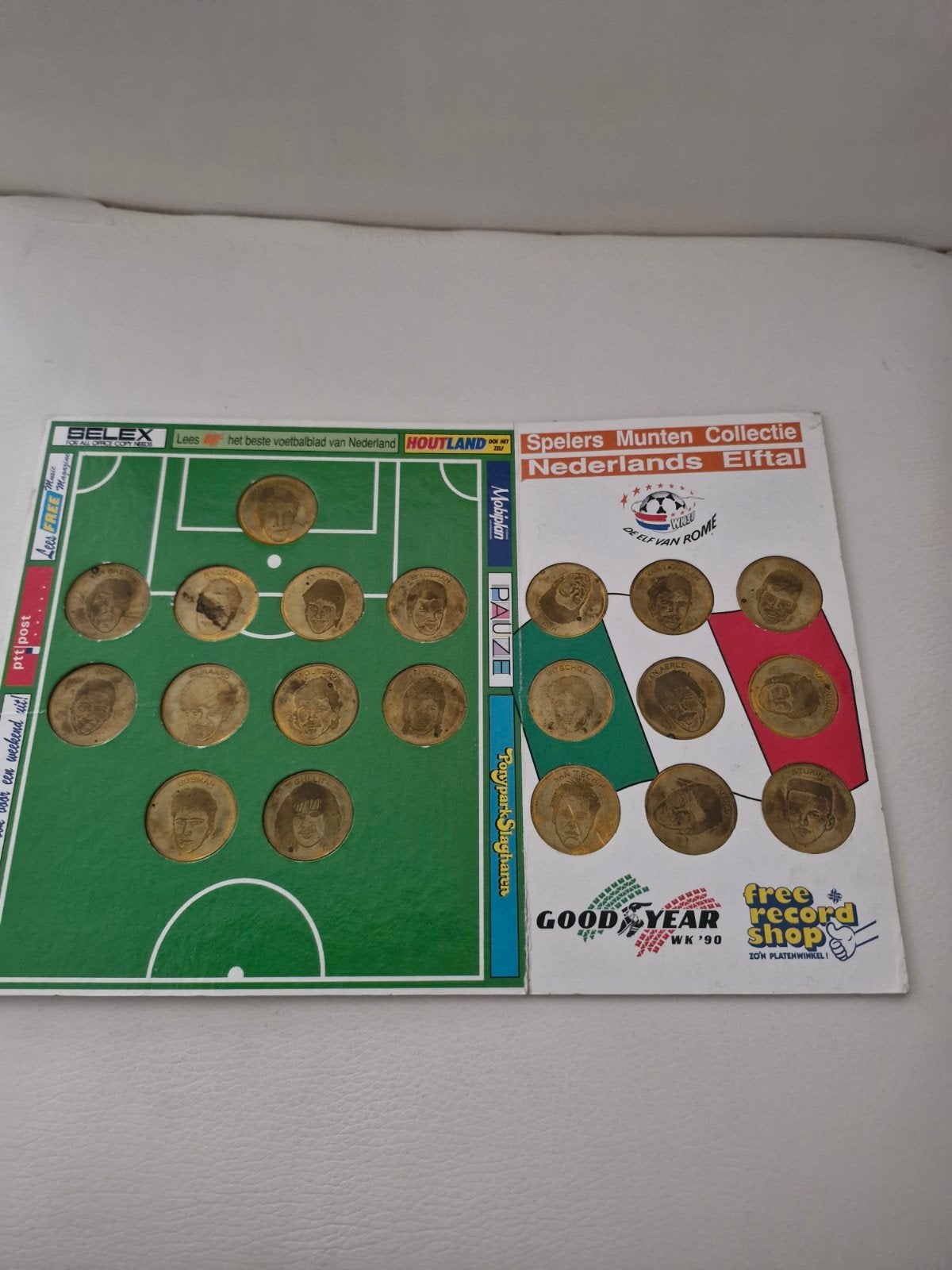 Spelers Munten Collectie Nederlands Elftal WK '90, Postzegels en Munten, Ophalen of Verzenden, Overige waardes, Setje