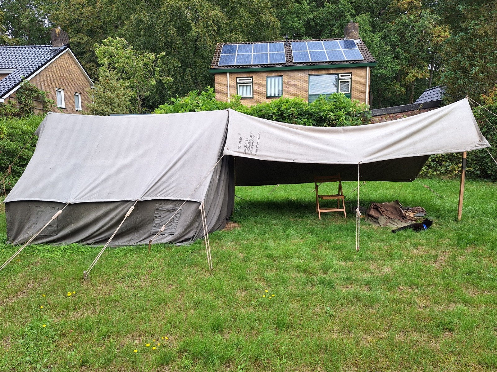 WO2 US Britse Small Wall tent compleet, Ophalen, Landmacht, Amerika, Overige typen