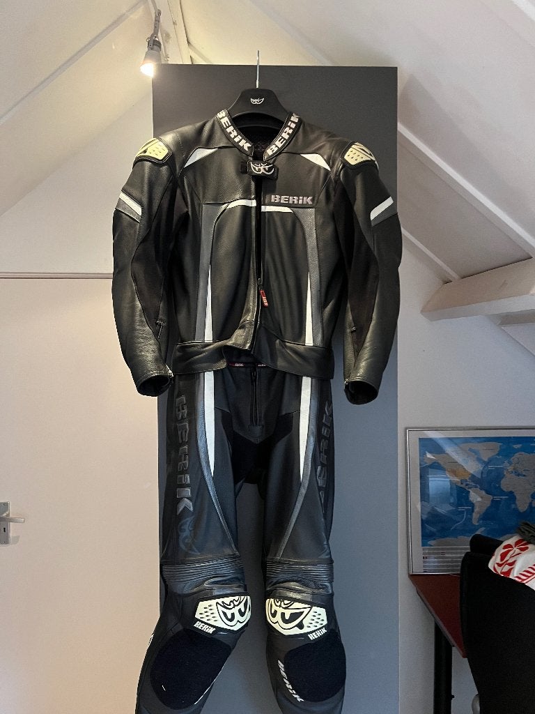 Combi motorpak leer, Ophalen of Verzenden, Berik, Tweedehands, Heren
