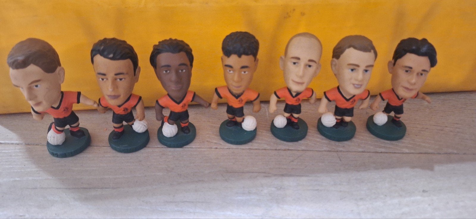 Nederlands elftal voetbal corinthian poppetjes set/7 (18525), Verzamelen, ., Ophalen of Verzenden, Zo goed als nieuw, Beeldje of Poppetje