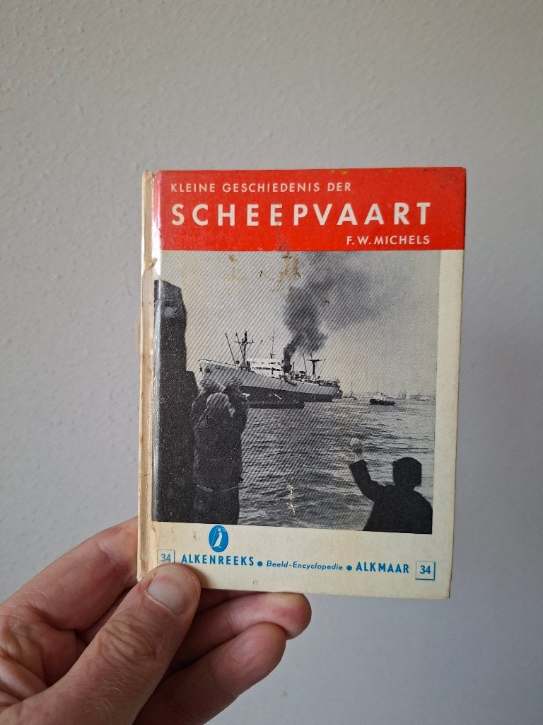 Alkenreeks 34 - Kleine geschiedenis der scheepvaart ca 1964, Ophalen of Verzenden, Gebruikt, Boek of Tijdschrift