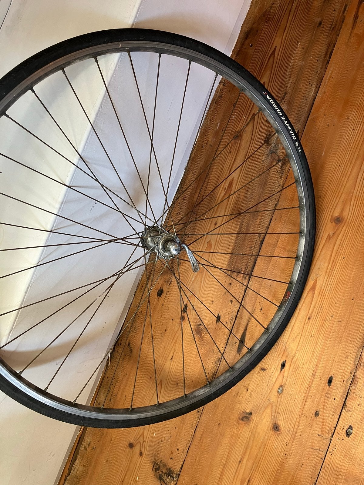 Mavic Racefietswiel met Shimano naaf en Vittoria band, Fietsen en Brommers, Wiel, Gebruikt, Ophalen of Verzenden, Aluminium