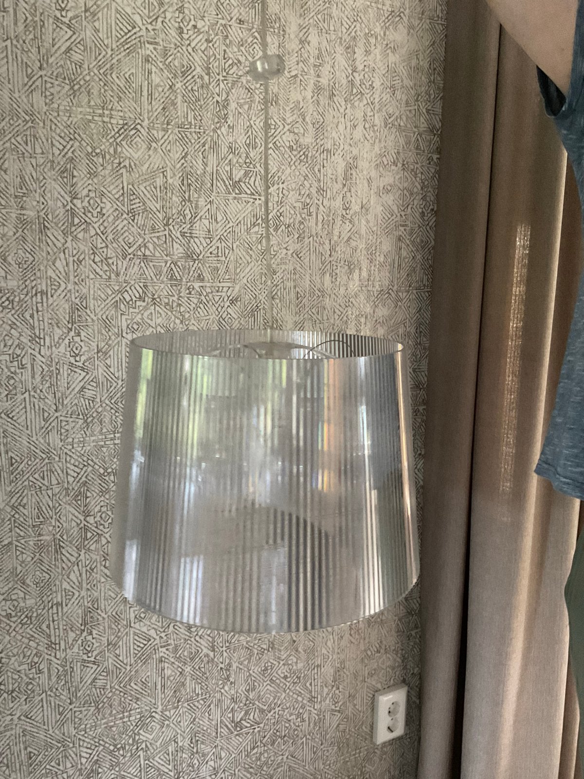 Design Kartell GE' hanglamp - Transparant, Ophalen, Gebruikt, Kunststof, E27 (groot)