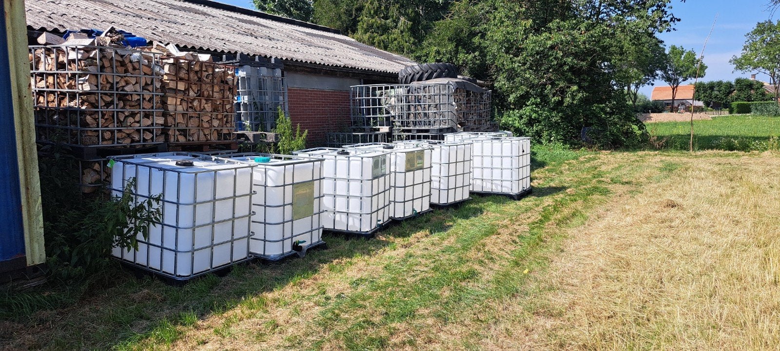 Ibc containers 1000 liter, Ophalen