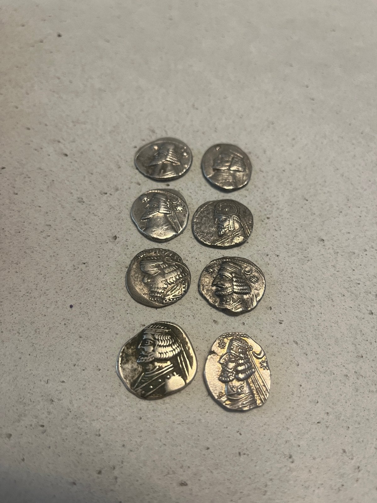 Lot oude Perzische zilveren munten, Antiek en Kunst, Ophalen of Verzenden