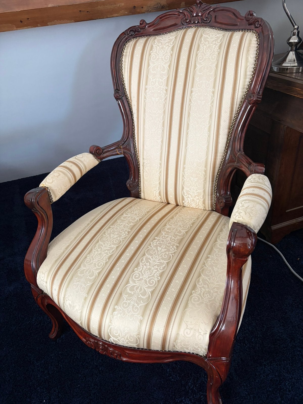 Antieke fauteuil/ stoel, Antiek en Kunst, Antiek | Meubels | Stoelen en Banken, Ophalen