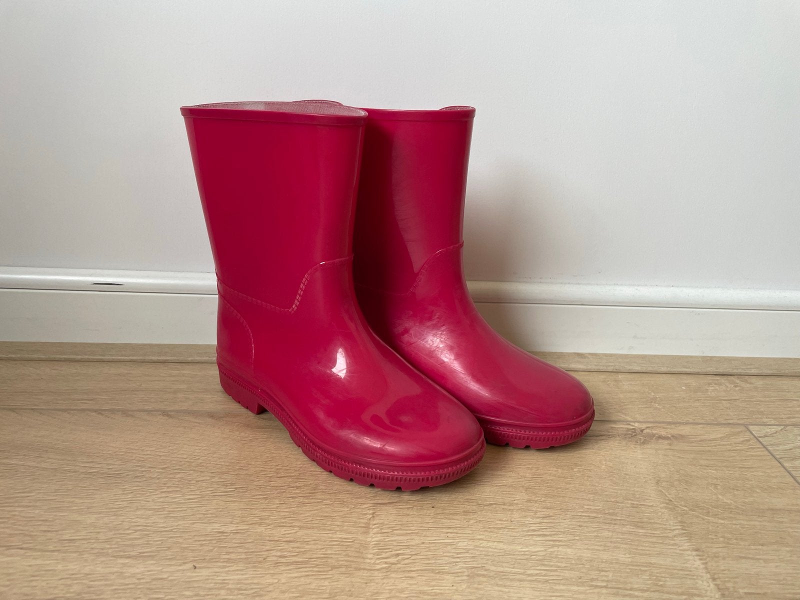 Roze regenlaarzen maat 33, Ophalen of Verzenden, Gebruikt, Meisje, Laarzen