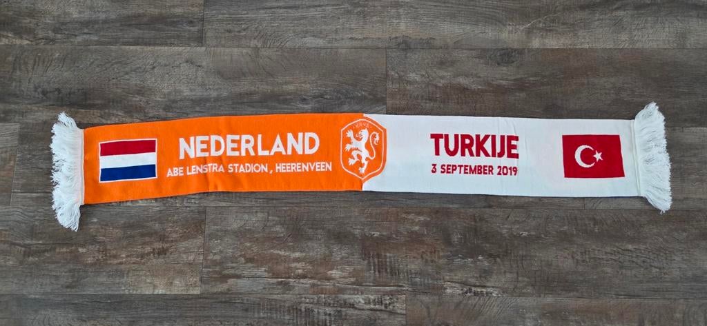 Sjaal Nederland - Turkije, Verzamelen, Sportartikelen en Voetbal, Ophalen of Verzenden, Zo goed als nieuw, Overige binnenlandse clubs