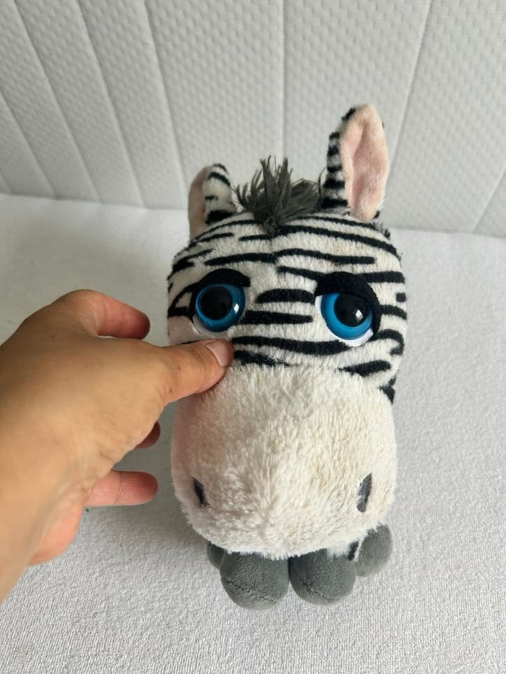 Knuffel Zebra Big Headz Around the World, Gebruikt, Overige merken, Overige karakters, Overige typen
