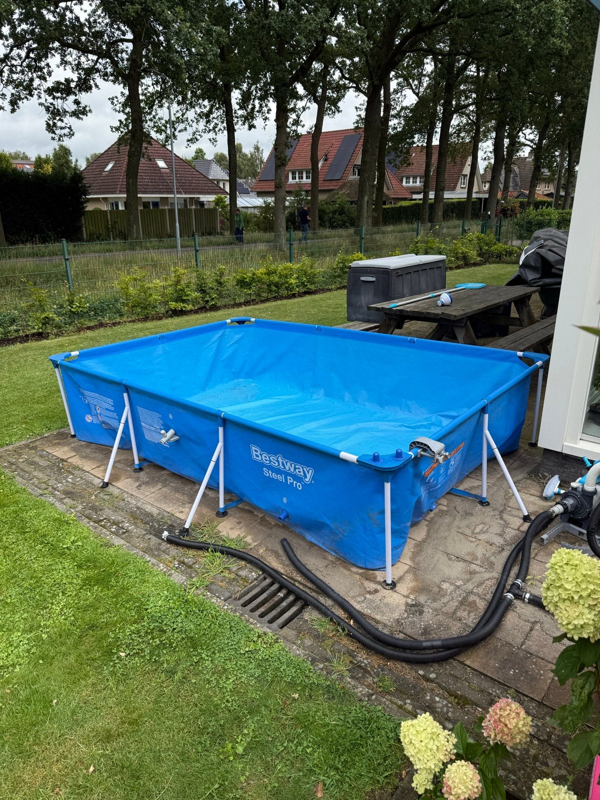 Bestway opzet zwembad 3x2 met filterpomp en solarverwarming, Ophalen, Gebruikt, Zwembadpomp