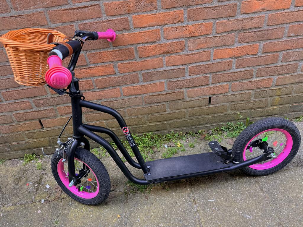 2Cycle step met luchtbanden, Ophalen, Gebruikt, Gewone step