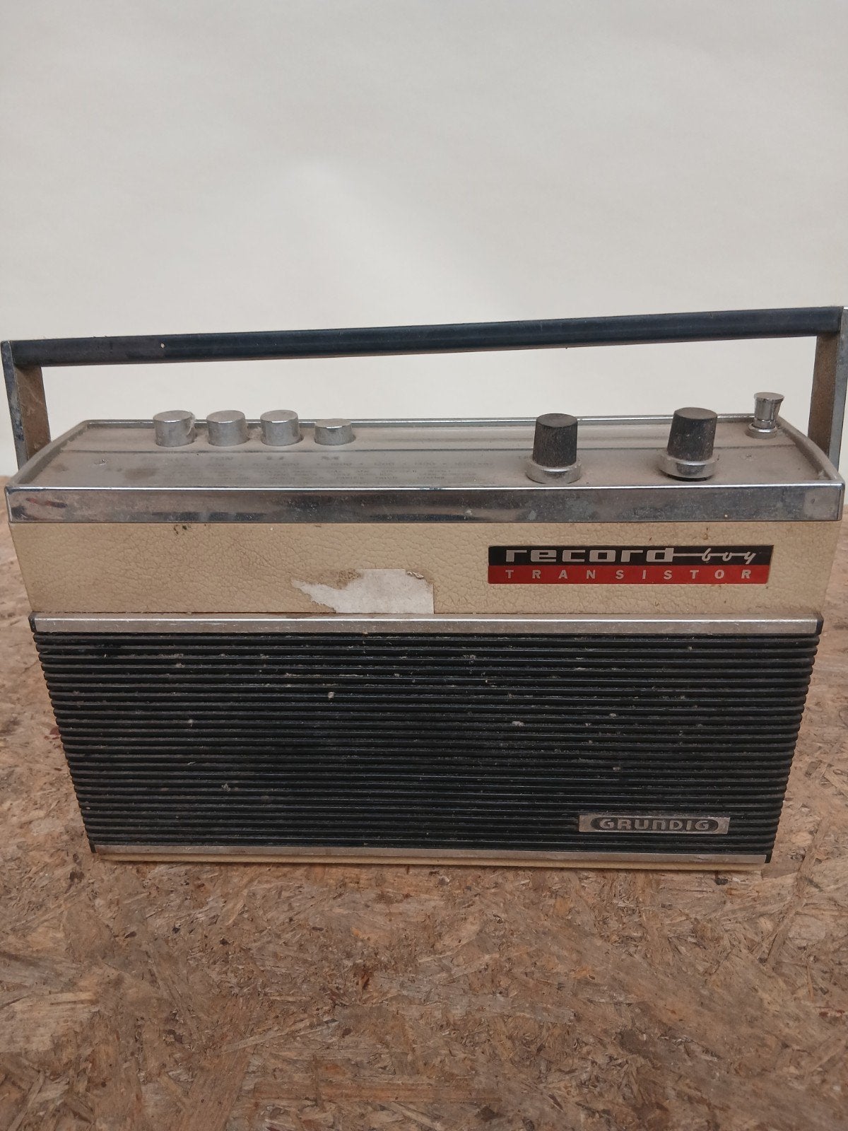 Vintage Grundig Record Boy Transistor Radio - Niet Werkend, Audio, Tv en Foto, Radio's, Grundig, Onbekend, Ophalen of Verzenden