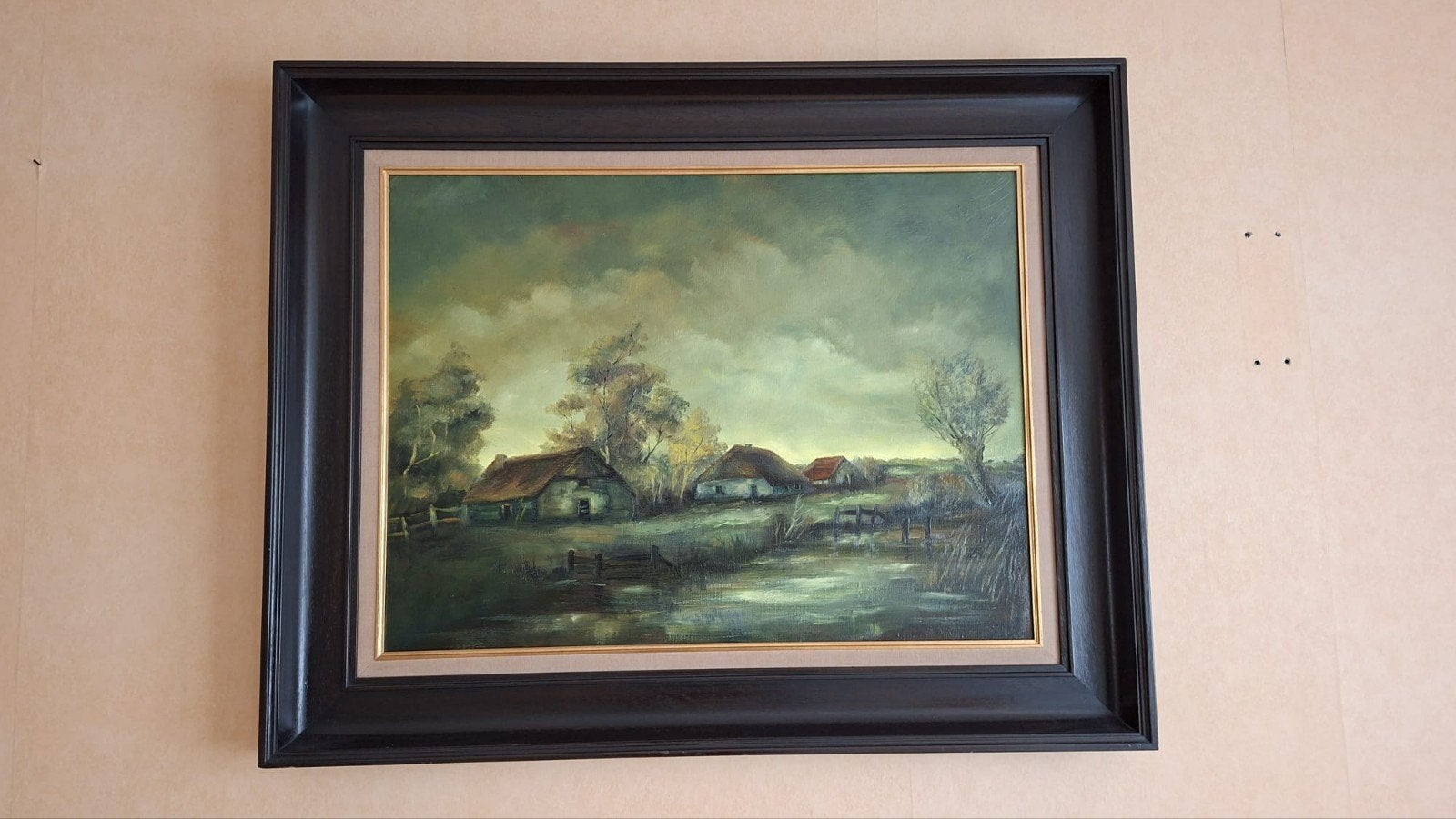 Geschilderd Peel landschap door W. Manders - Galerie Manders, Ophalen of Verzenden