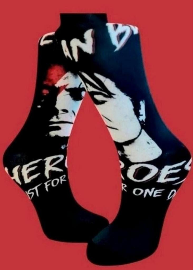 DAVID BOWIE "HEROES" SOKKEN, Ophalen of Verzenden, Nieuw