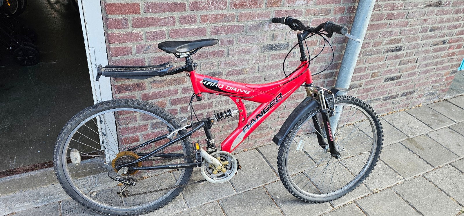 26 inch fiets, Ophalen, Gebruikt, Staal, 24 inch of meer