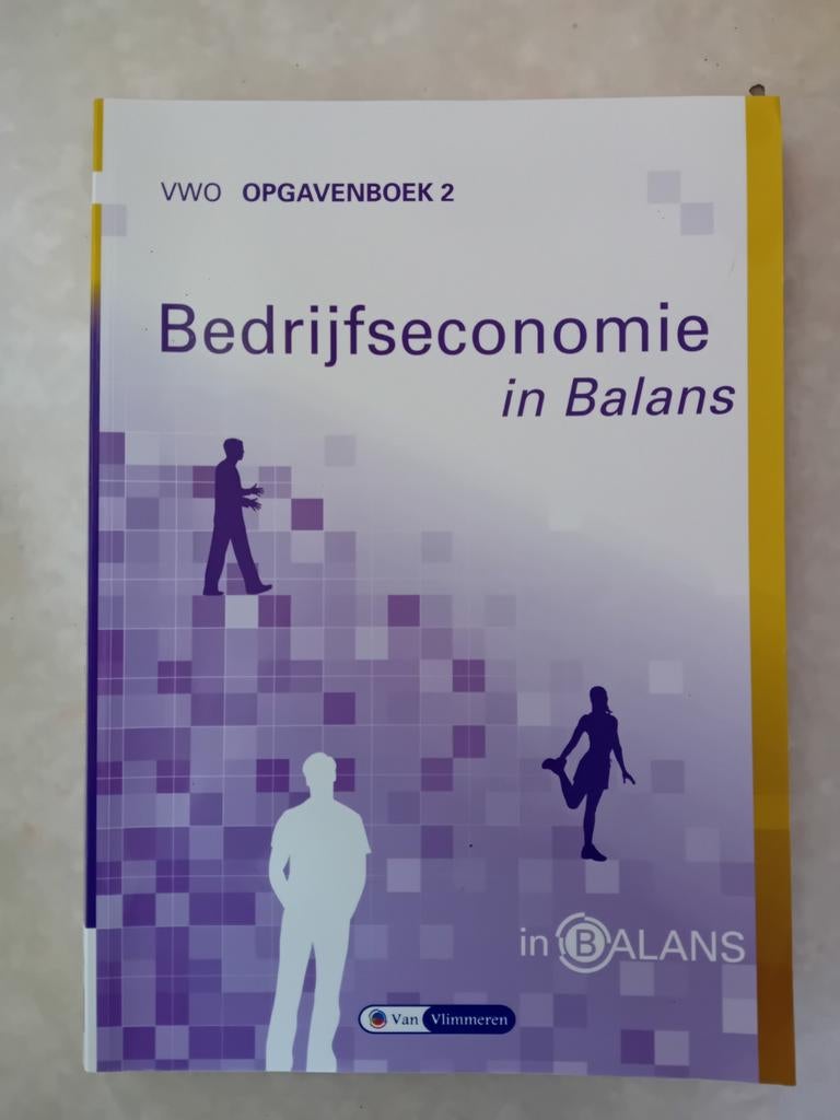 Bedrijfseconomie in Balans - Opgavenboek 2 VWO, Boeken, Ophalen of Verzenden, Sarina van Vlimmeren, Tom van Vlimmeren, Gamma, WO