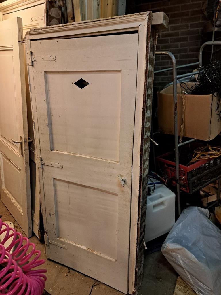 Authentieke boerderijdeuren met kozijn, Ophalen, Gebruikt, Hout, Binnendeur