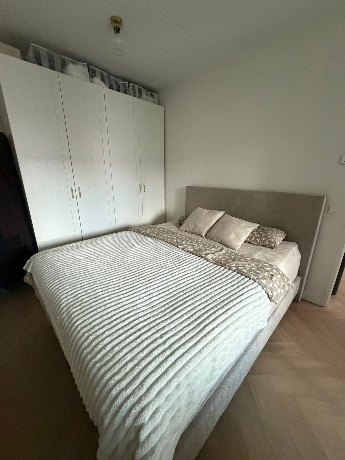 Twee persoons bed 160x200, Huis en Inrichting, Ophalen, Zo goed als nieuw, Tweepersoons, 160 cm
