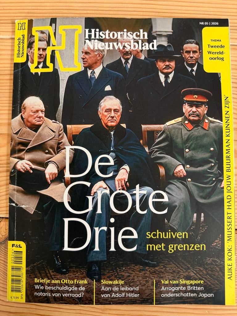 Historisch Nieuwsblad - De Grote Drie - WOII. Mei 2026, Ophalen of Verzenden, Gelezen, Overige typen