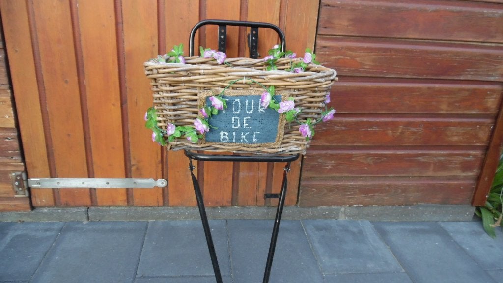 Fiets mand op rek, Ophalen, Gebruikt