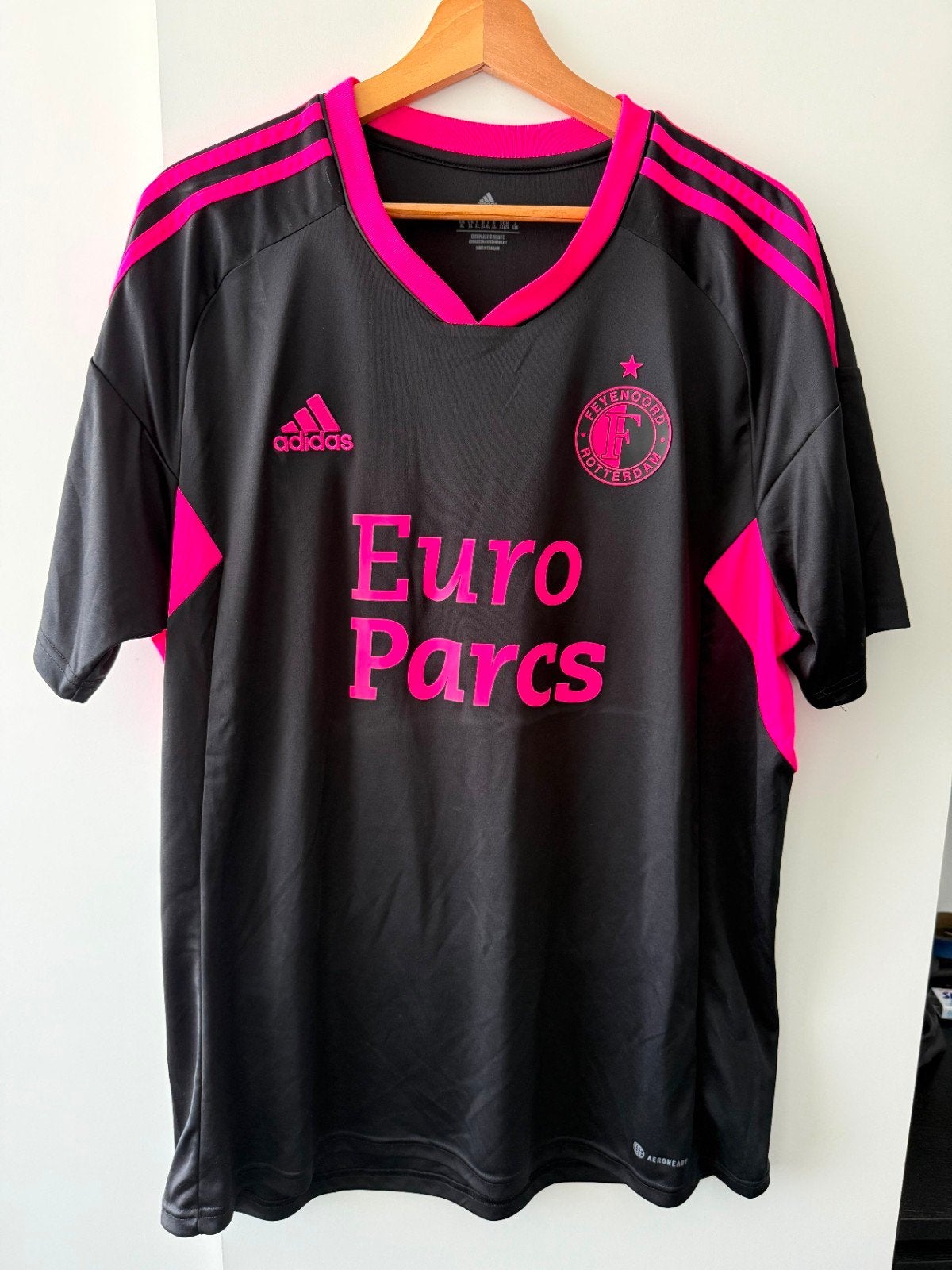 Feyenoord 3e shirt zo goed als nieuw, Zwart, Maat 56/58 (XL), Ophalen of Verzenden, Zo goed als nieuw