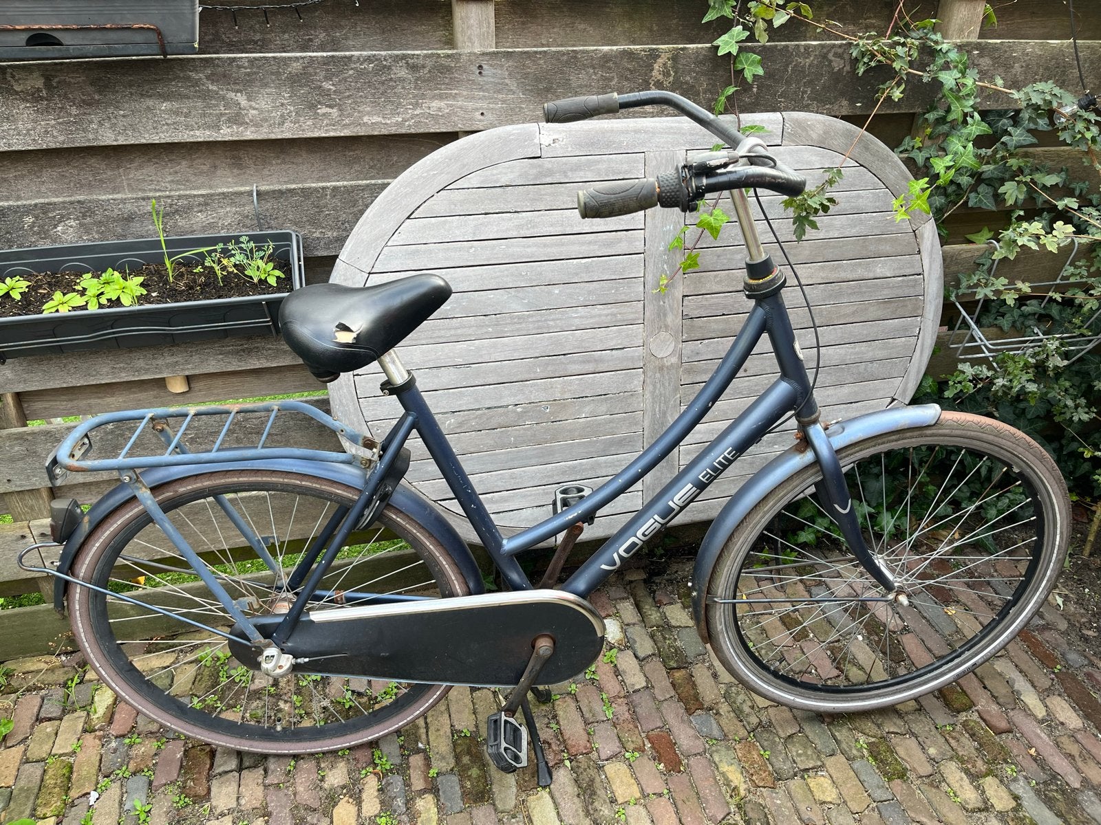 Vogue Elite omafiets 28 inch 57cm, 53 tot 56 cm, Ophalen, Gebruikt, Terugtraprem