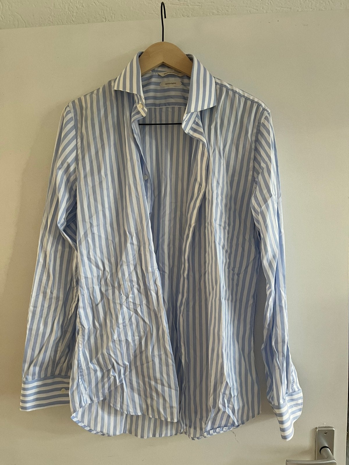 Suitsupply Extra Slim Fit-overhemd, Ophalen of Verzenden, Zo goed als nieuw, Blauw, Halswijdte 39/40 (M)