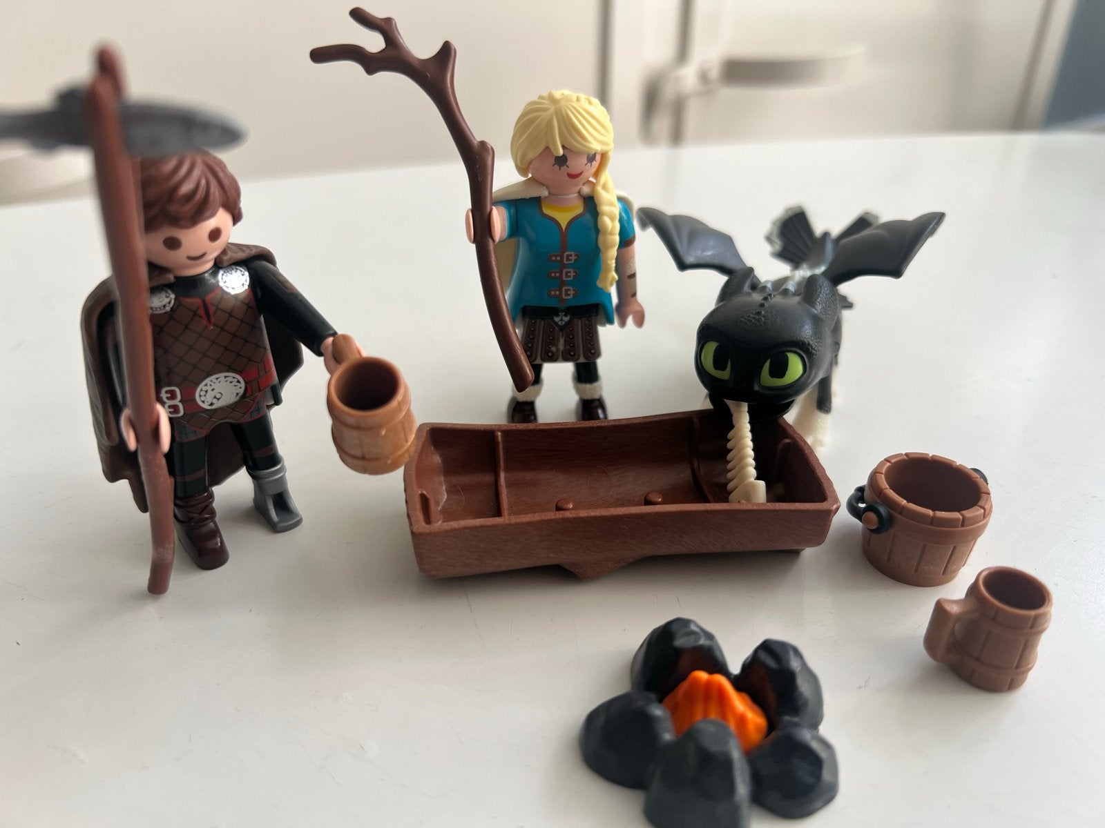 Playmobil : Hik en Astrid met draak, Ophalen of Verzenden, Zo goed als nieuw, Jongen of Meisje