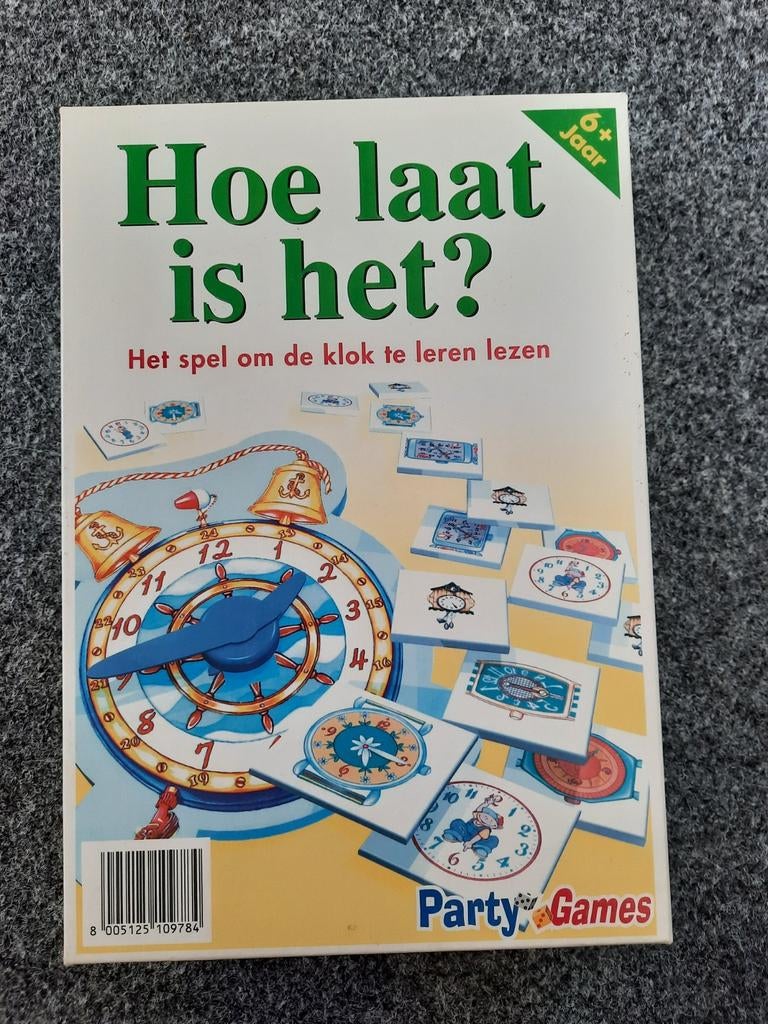 Hoe laat is het? Spel om klok te leren kijken, Hobby en Vrije tijd, Gezelschapsspellen | Bordspellen, Een of twee spelers, Ophalen